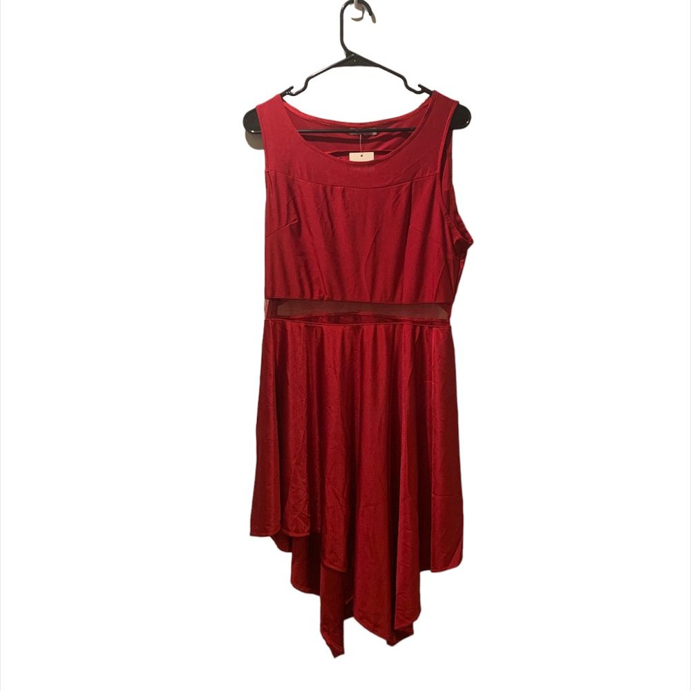 ANGVNS Women's Sleeveless Various Hem Tunic Top